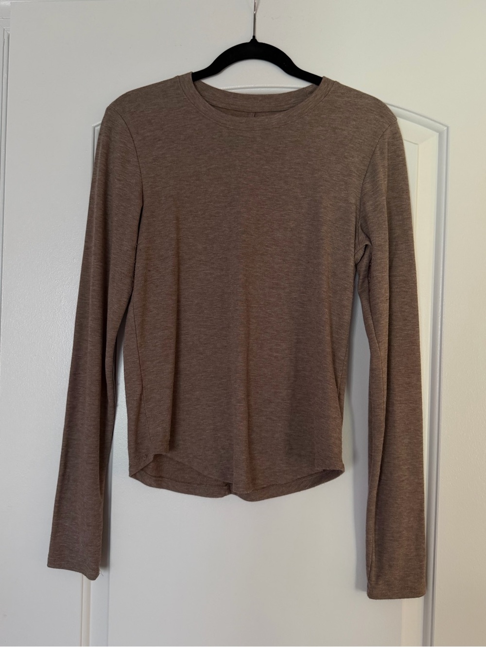 American Eagle Neutral Brown Long Sleeve Top